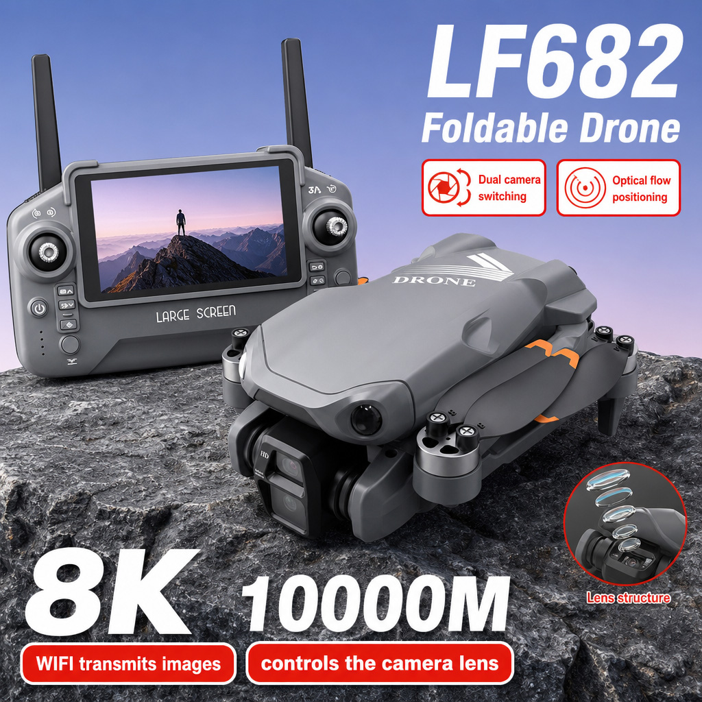 Drone Gimbal 3 Axis - Hava Fotoğrafı LF682 Drone 8K HD
