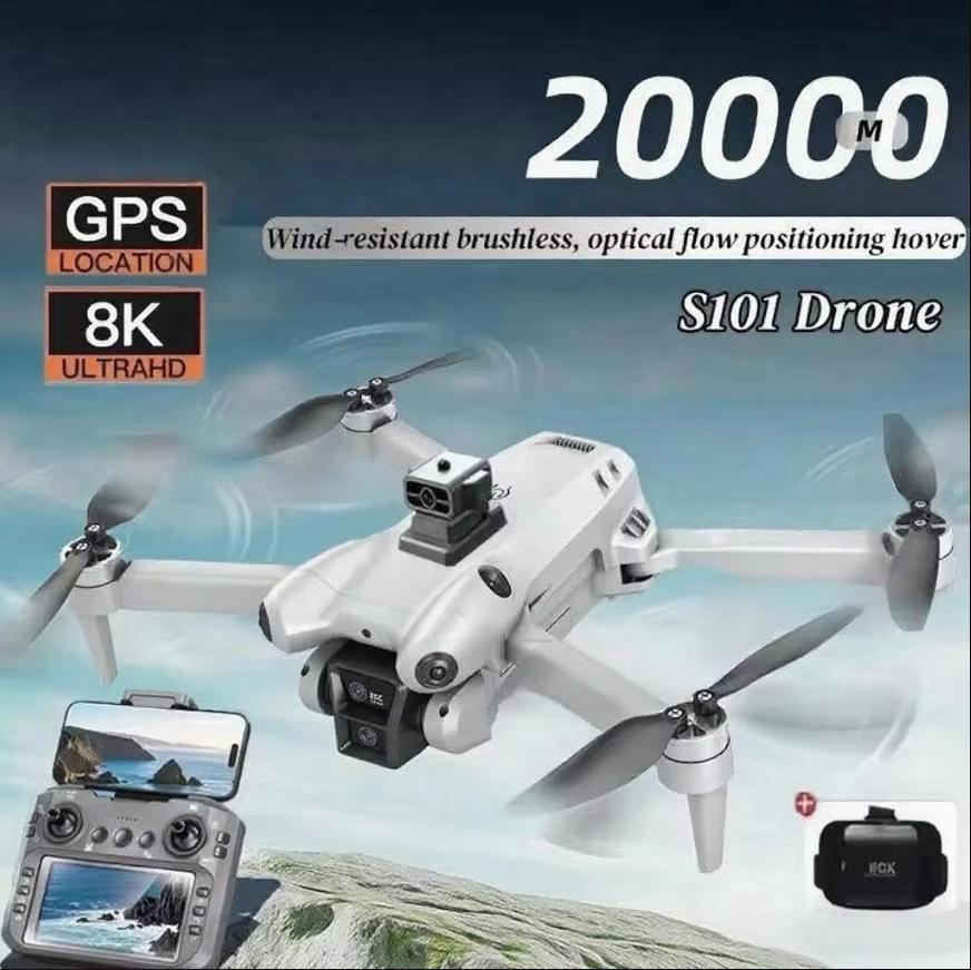 Drone Gimbal 3 Axis - Xiaomi S101 Drone 8K HD Profesyonel