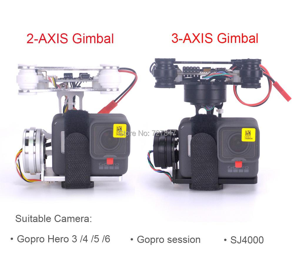 Drone Gimbal For Gopro Hero - RTF FPV 3-AXIS/Hafif 2-AXIS Fırçasız Gimbal