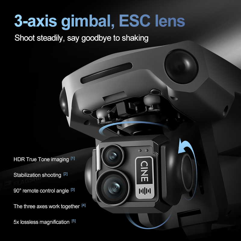 8K 3 Eksenli Gimbal Fırçasız 7 - Drone Gimbal 3 Axis incelemesi ve fiyatı
