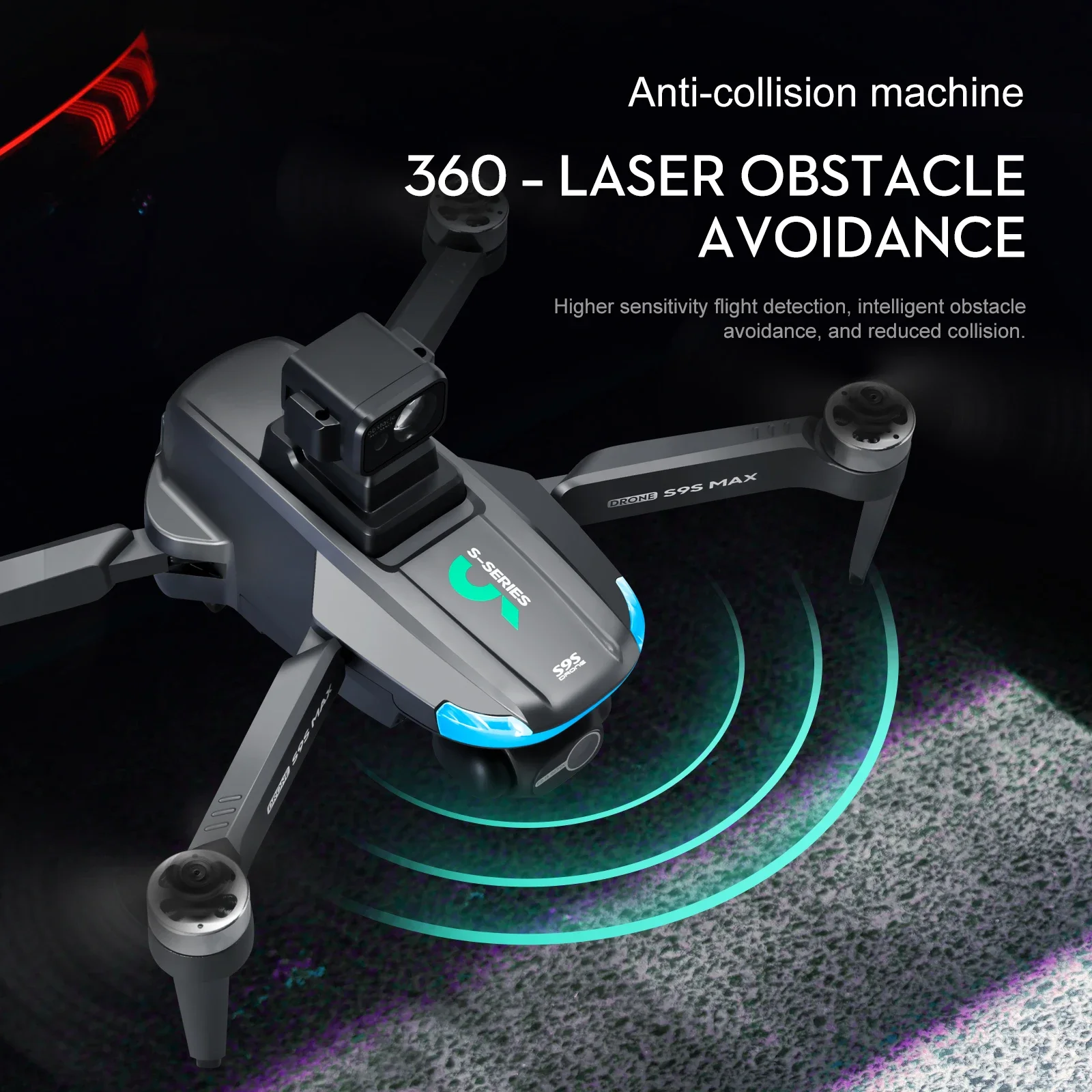 YENI S9S MAX MINI Drone 4K 2 E - Drone Gimbal Case incelemesi ve fiyatı