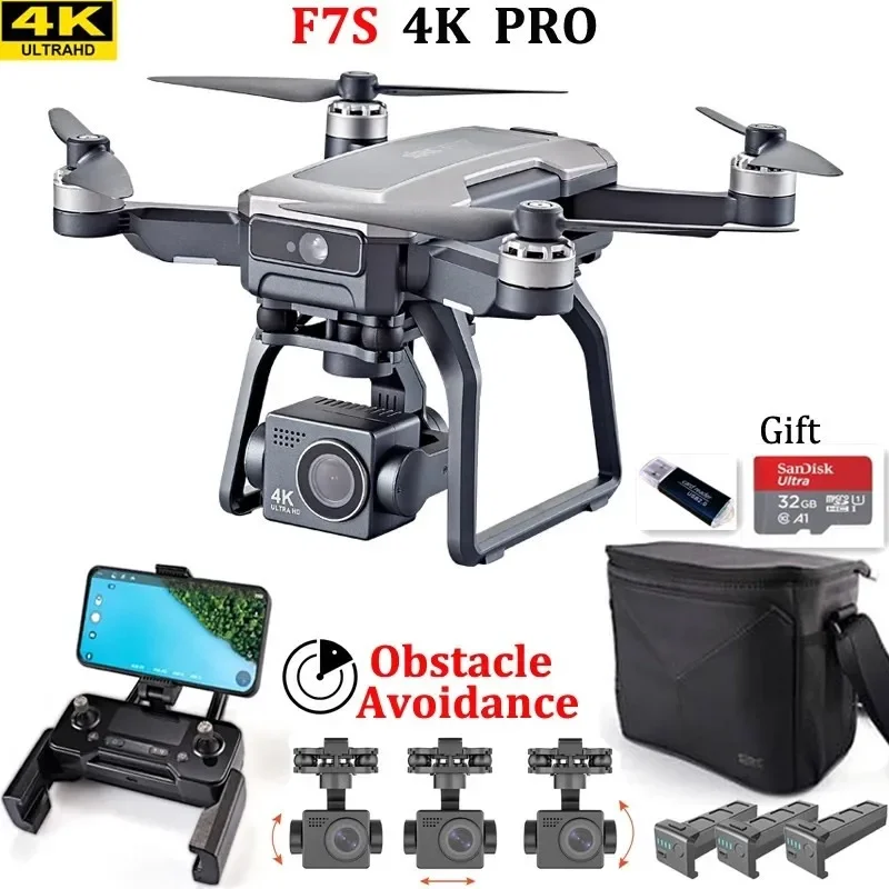 SJRC F7s 4K PRO Drone 4K gözle - Drone Gimbal 3 Axis incelemesi ve fiyatı